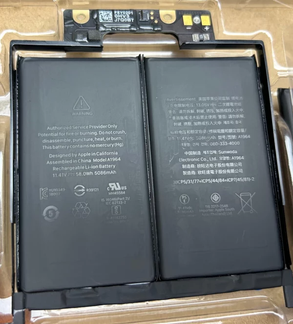 Genuine Laptop Battery 11.41V 58Wh A1964