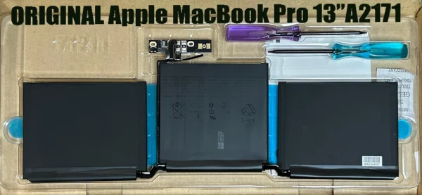 Original Apple A2171 58.2Wh battery for MacBook Pro 13″ A2159 Retina retail box