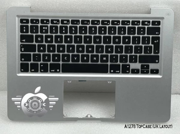 Top Case Palm Rest with UK Layout Keyboard for Apple Macbook Pro 13" A1278